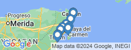 Map of fishing charters in PLAYA DEL CARMEN .SOLIDARIDAD.