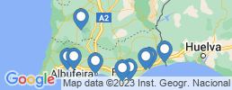Map of fishing charters in Quarteira