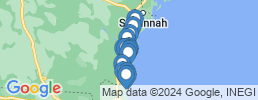 Map of fishing charters in Сент-Симонс-Айленд