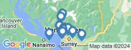 Map of fishing charters in North Vancouver