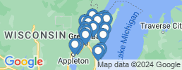 Map of fishing charters in Грин-Бей