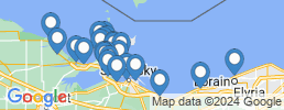 Map of fishing charters in Лейксайд Марблхед