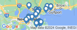 Map of fishing charters in Слайделл