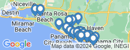 Map of fishing charters in Панама-Сити-Бич