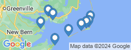 Map of fishing charters in Окракок