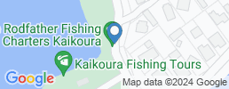 Map of fishing charters in Kaikoura