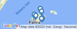 Map of fishing charters in Cala D'or
