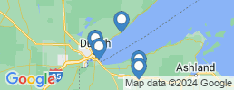 Map of fishing charters in Two Harbors