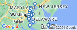 Map of fishing charters in Мэриленд