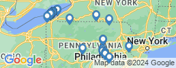 Map of fishing charters in Пенсильвания