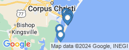 Map of fishing charters in North Padre Island