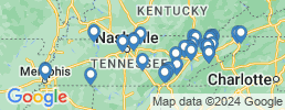 Map of fishing charters in Теннесси