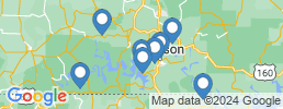 Map of fishing charters in Брэнсон